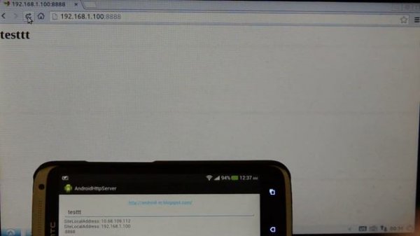 Implement simple HTTP server running on Android