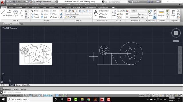 Autocad 2D Practice Drawing / Exercise 8 / Simple Tutorial смотреть онлайн