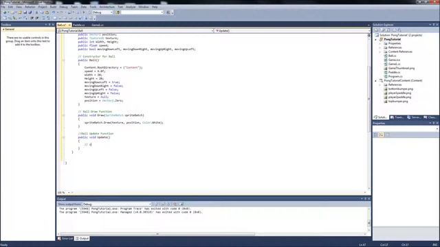 Pong Clone Tutorial #6 - XNA - Ball Class (1-2) смотреть онлайн