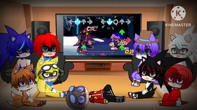 Sonic and friends react to fnf d sides Zip week смотреть онлайн