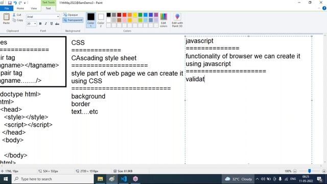 UI Technologies tutorials || Demo - 3 || by Mrs. Swetha On 11-05-2022 @8AM IST смотреть онлайн