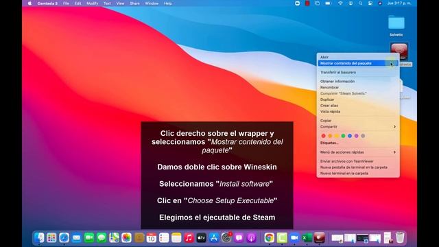 ? Cómo JUGAR JUEGOS de WINDOWS en MAC OS 2021 | STEAM смотреть онлайн