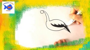 КАК НАРИСОВАТЬ АИСТА. Урок рисования для детей