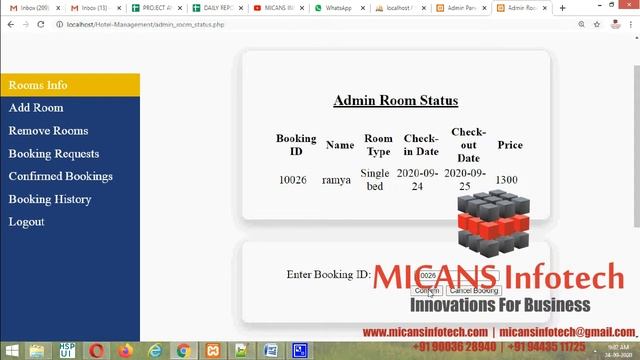 HOTEL BOOKING SYSTEM - HTML, CSS, AngularJS PHP PROJECT смотреть онлайн