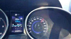 Разгон santa fe DM 2.2 diesel#2 180 км/ч