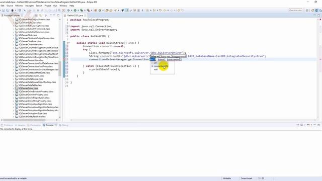 Hướng dẫn kết nối MicrosoftSQLServer database với JAVA bằng Eclipse смотреть онлайн