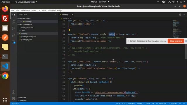 How to upload multiple files with multer-s3 Aws s3 Bucket in Nodejs смотреть онлайн