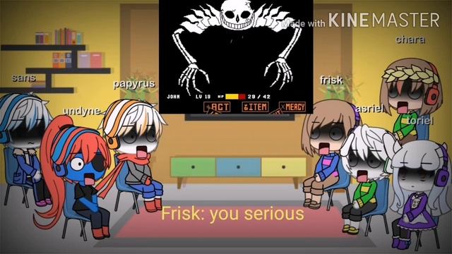 Undertale reacts to ultra sans (original video link in desc) gacha life смотреть онлайн
