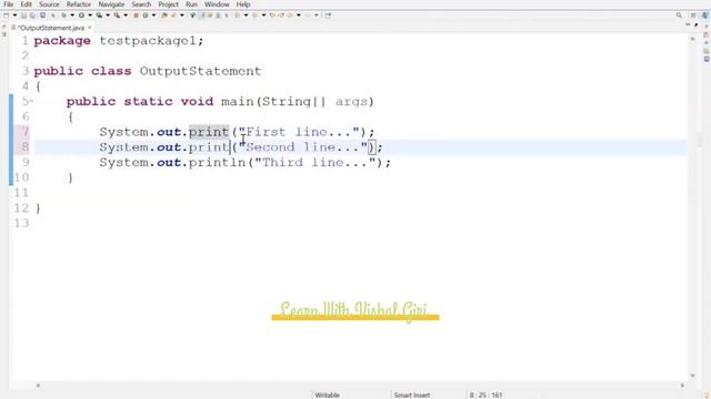 Difference b/w println() and print() function #java #function #learnwithvishalgiri #icse #board смотреть онлайн