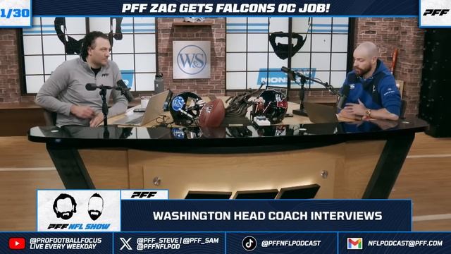 Raheem Morris & Zac Robinson to Falcons, Callahan to Titans & More | PFF NFL Show смотреть онлайн