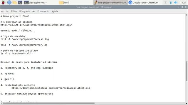 Demo Nextcloud en Raspberry Pi 4B - parte 1 смотреть онлайн