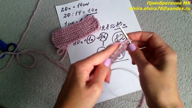 Вязаная шапка спицами/Мастер класс/Полный процесс вязания/Расчеты смотреть онлайн