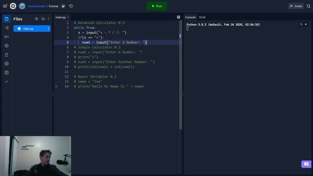 Python Tutorial 0.2 (Repl.it) смотреть онлайн
