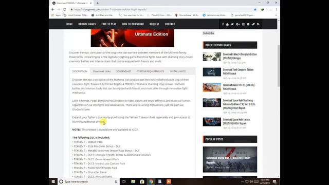 Tekken 7 Season paas 2 all dlc Download смотреть онлайн