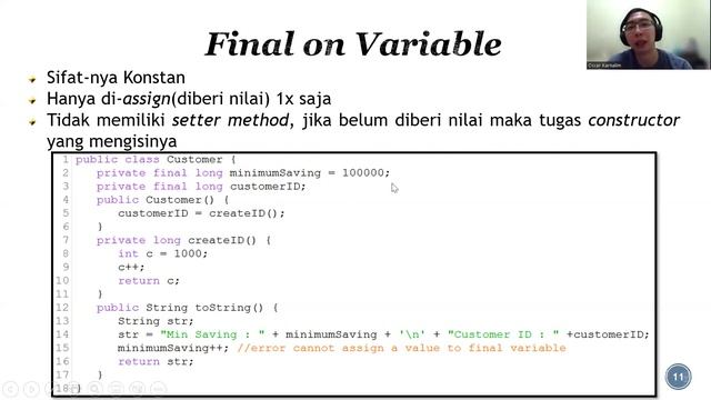 OOP Java 06 | Static, Final, Inner Class, Rekursif, Variable Length Argument смотреть онлайн