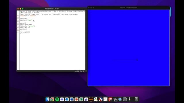 Creating a Rectangle with Python Turtle | Tutorial смотреть онлайн