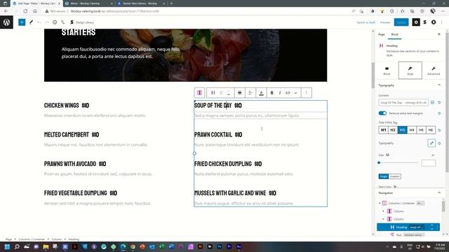 Catering FREE Starter Site from Blocksy & Stackable Wordpress 2022 смотреть онлайн