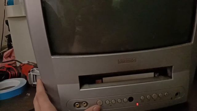 Видеодвойка PHILIPS обзор + Лайфхак как достать зажеванную видеокассету смотреть онлайн
