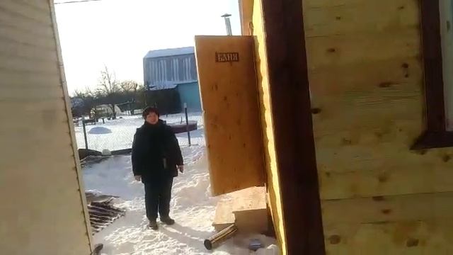 Баня из профилированного бруса 7х2,3 м. Установка в Раменское. смотреть онлайн