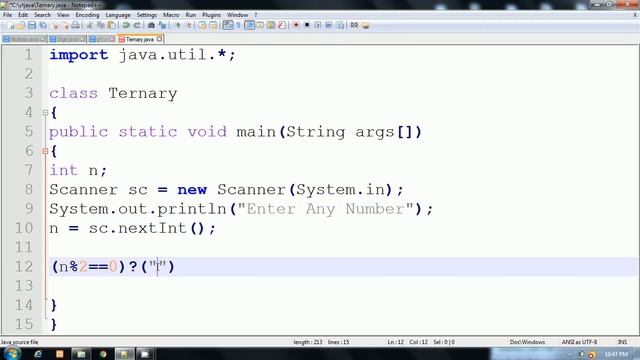 Ternary Operator | Java Language | By Pankaj Panjwani(YCT Academy) | Hindi смотреть онлайн
