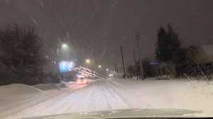 Changan CS 55 plus на зимней дороге.