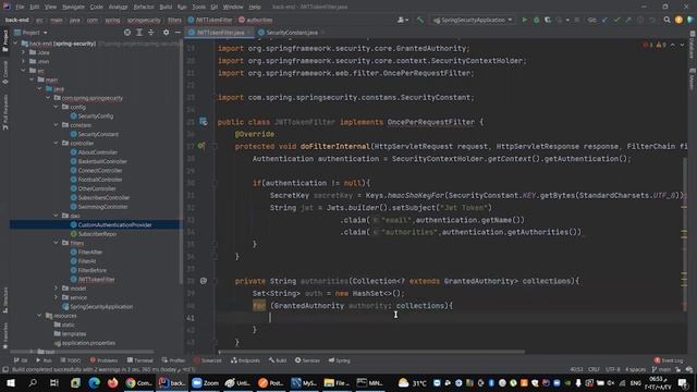 JWT Token Filter смотреть онлайн