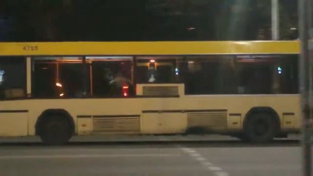"Гармошка автобус МАЗ-105.060 бортовой № 4715 108 маршрут левобережка смотреть онлайн