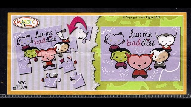 Luv me Buddies / Baddies Puzzle 2012 / Kinder Surprise Egg смотреть онлайн