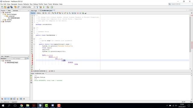 2) Java - Anahtar kelimeler (int, char vs.) смотреть онлайн
