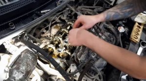 Регулировка клапанов Киа Рио 3 на газу (14г, 1.4, 107 л.с.)