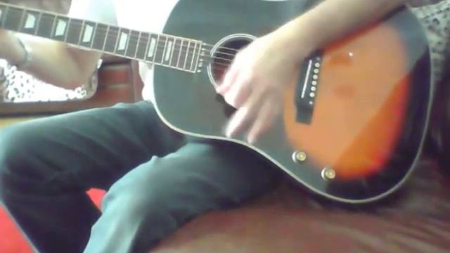 Chibson J-160E Sound test before professional set up смотреть онлайн