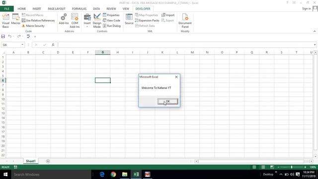 PART 94 - EXCEL VBA MESSAGE BOX EXAMPLE 2 (TAMIL) | Kallanai YT смотреть онлайн