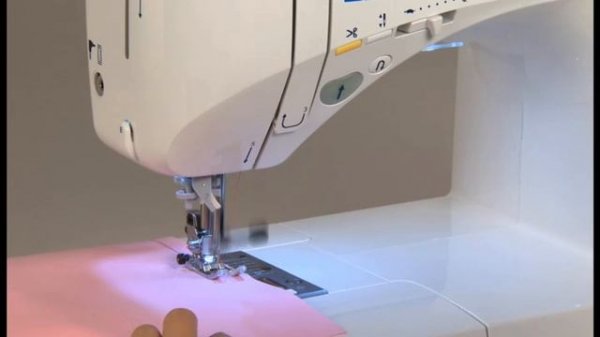 JUKI HZL-F600, 5 часть. Выполнение прямой строчки.