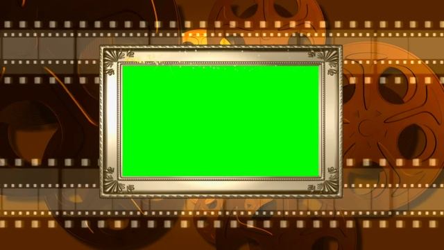 Футаж Рамка с кинопленкой хромакей