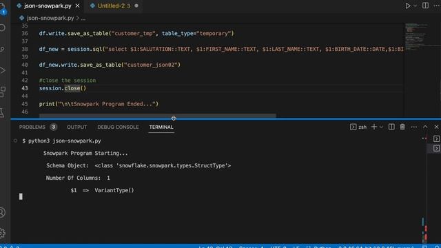 Read JSON Data Files Using Snowpark | Snowpark Python Tutorial смотреть онлайн