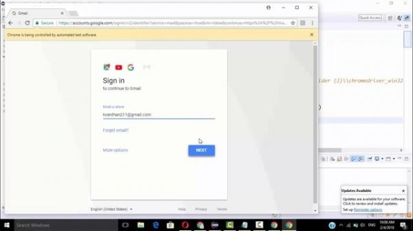 Gmail login using python selenium || Login to Gmail python selenium