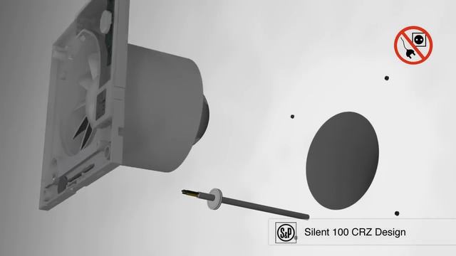 How to install a bathroom extractor fan Silent-100 CRZ Design? смотреть онлайн