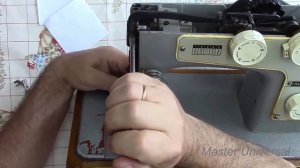 Подольск 142. Регулировка игловодителя на зигзаге. Видео№85.