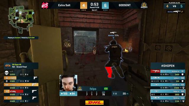 CS:GO - Extra Salt vs. GODSENT [Ancient] Map 1 - DreamHack Open 46 - Grand Final - NA смотреть онлайн