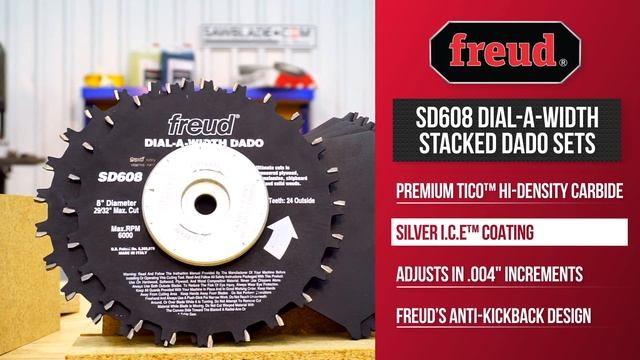 Sawblade.com and Freud's SD600, Dial‑A‑Width Stacked Dado Sets смотреть онлайн