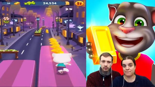БолтушкА и ПРоХоДиМеЦ Открыли Ночной Город АНЖЕЛЫ! #264 - игра Том Бег за ЗОЛОТОМ смотреть онлайн
