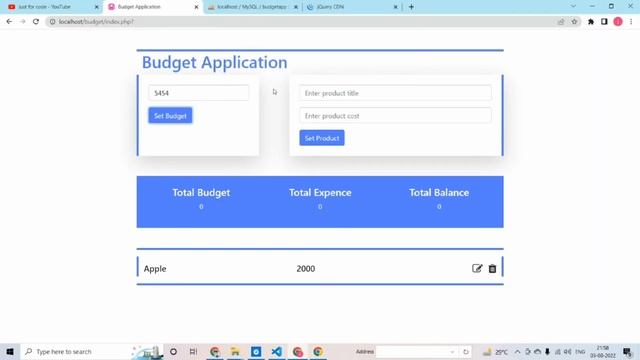 p-4 PHP Budget Application Development in hindi @Justforcode смотреть онлайн