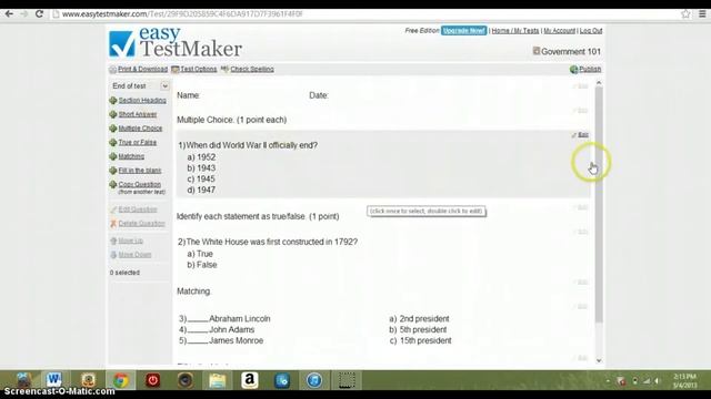 Дәріс 9 EasyTestMaker, 4exam, ISpring Quiz Maker смотреть онлайн