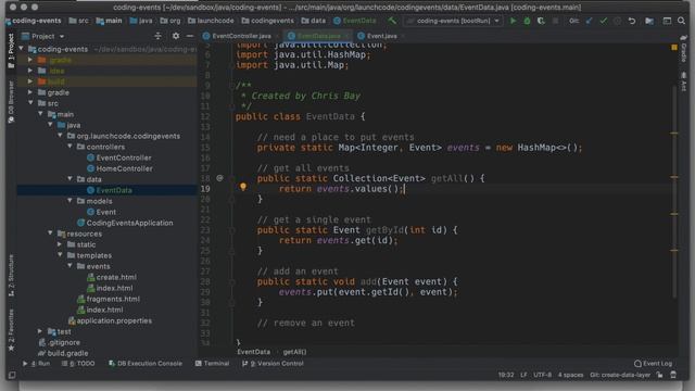 Java Coding Events 2.4 Create a Data Layer смотреть онлайн