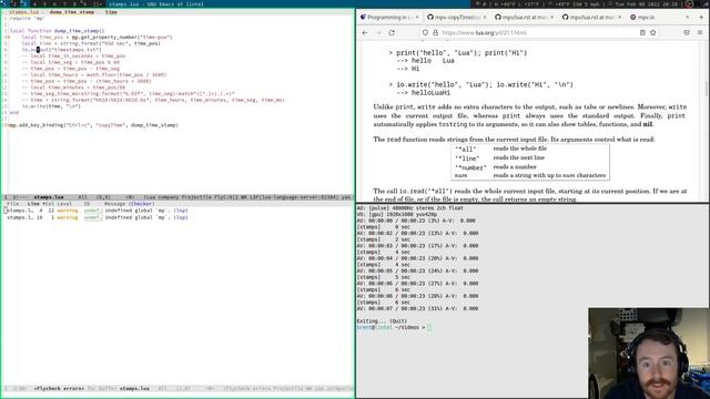 User Scripts in mpv with Lua (with Lua LSP setup in Emacs) смотреть онлайн