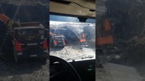 работа на самосвале Скания