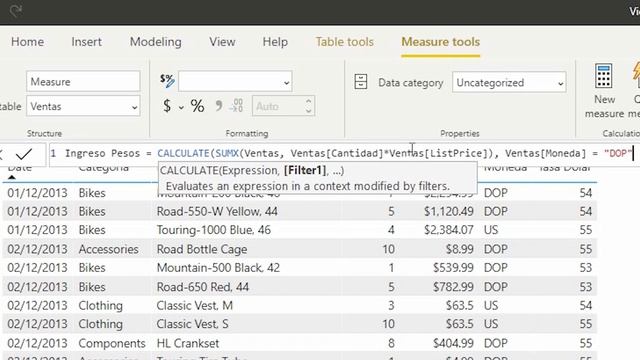 Aprende Cómo Utilizar la Función CALCULATE en Power BI смотреть онлайн