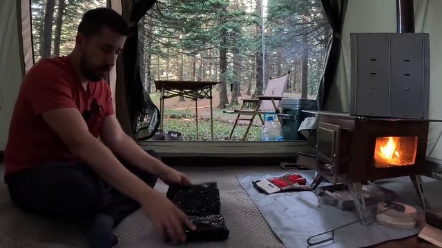 Uludağ'da Şiddetli Lodos Fırtınasında Çadırımız Çöktü || Gök Gürültüsü ve Yağmurlu Bir Gecede Kamp смотреть онлайн