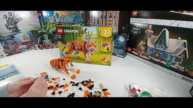 Lego Creator 3 in 1 Majestic Tiger 31129 Unboxing & Speed Build смотреть онлайн