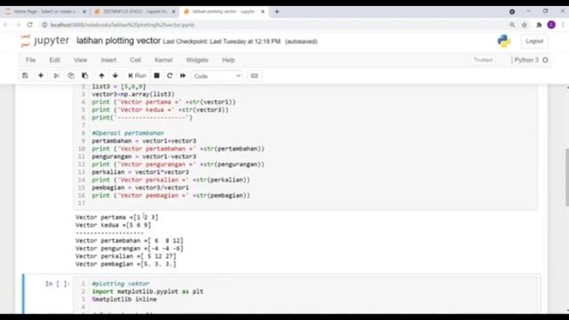 Komputasi Aljabar Linier | Vektor pada Python смотреть онлайн